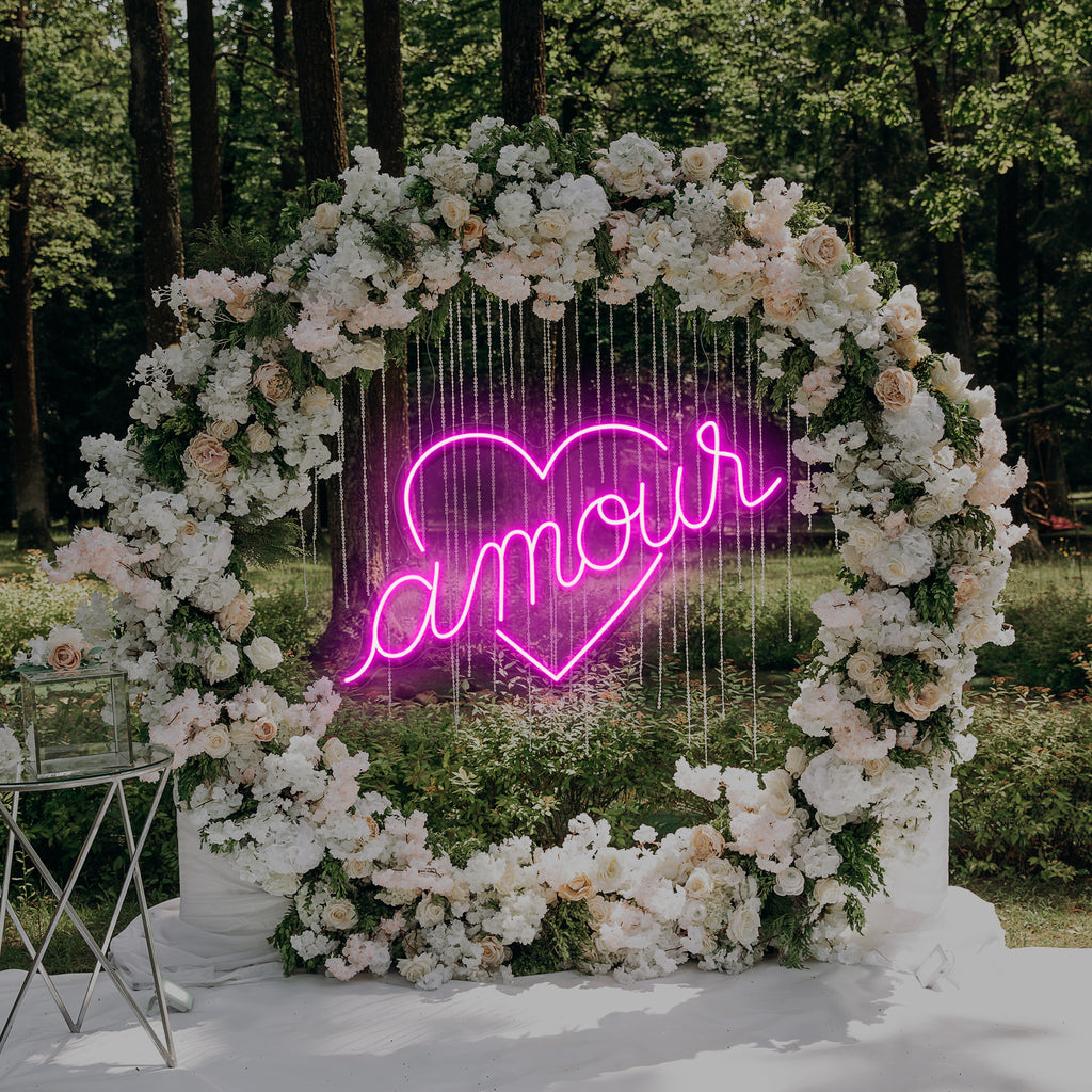 Amour Neon Sign Pink
