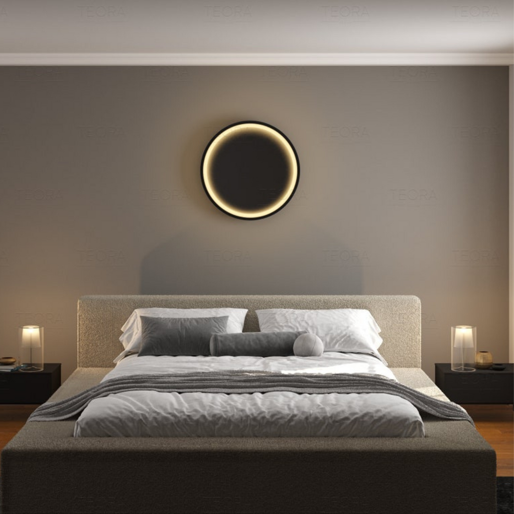 light mirror wall decor for bedroom