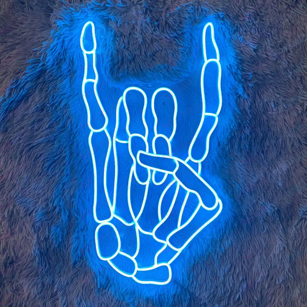 LED Skeleton Hand Neon