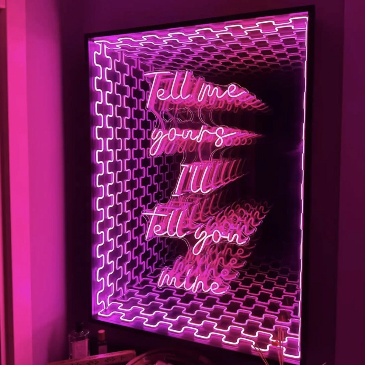 Brighten your Space with LED Infinite Mirror | 3D Letters Available ...