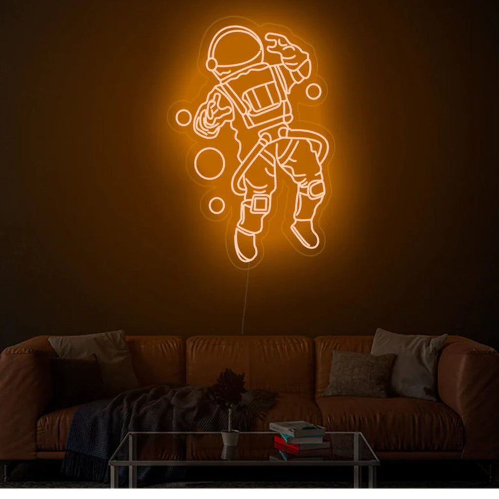 Astronaut neon sign white - Led Light