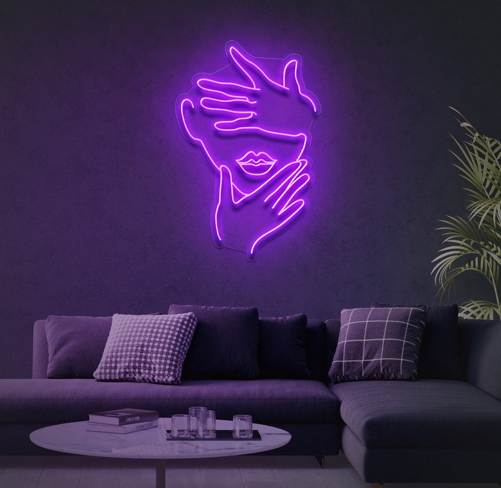 Salon neon signs - Face Neon Aesthetic - Neon Chase
