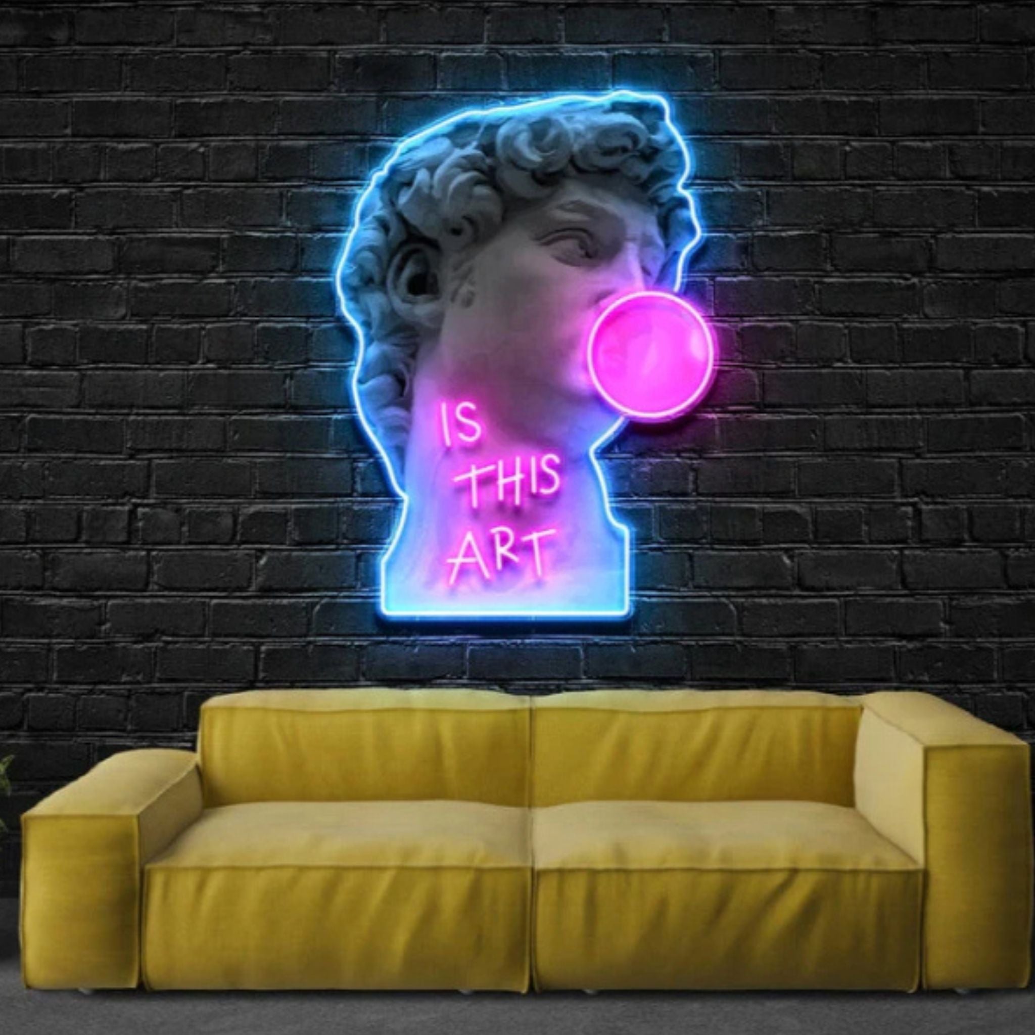 Neon Sign Art Is This Art Neon Sign - Interactive LED Neon Light – Neon Chase